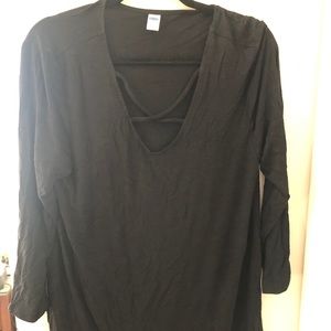 Long sleeve v-neck tunic